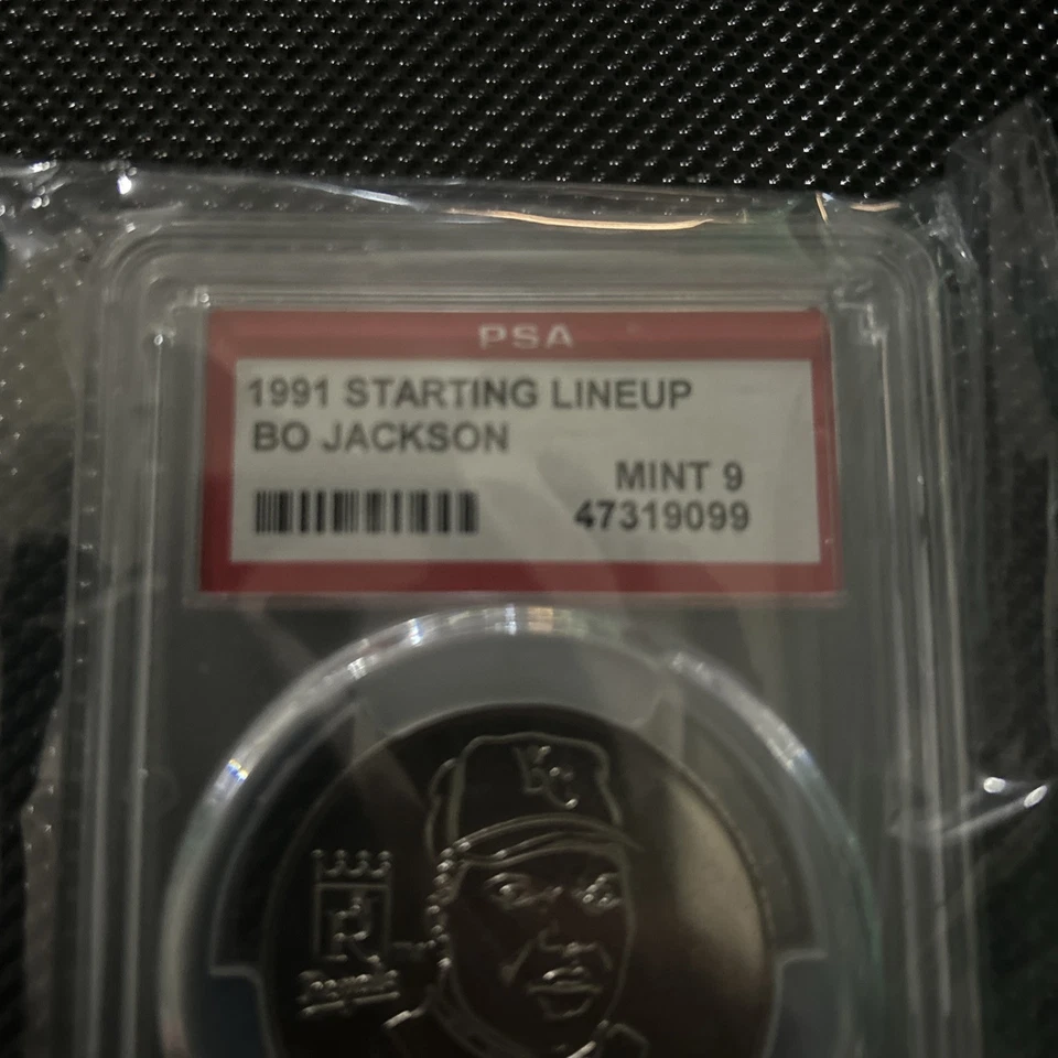 1991 KENNER STARTING LINEUP COINS BO JACKSON COINS PSA 9 - Image 2 of 3