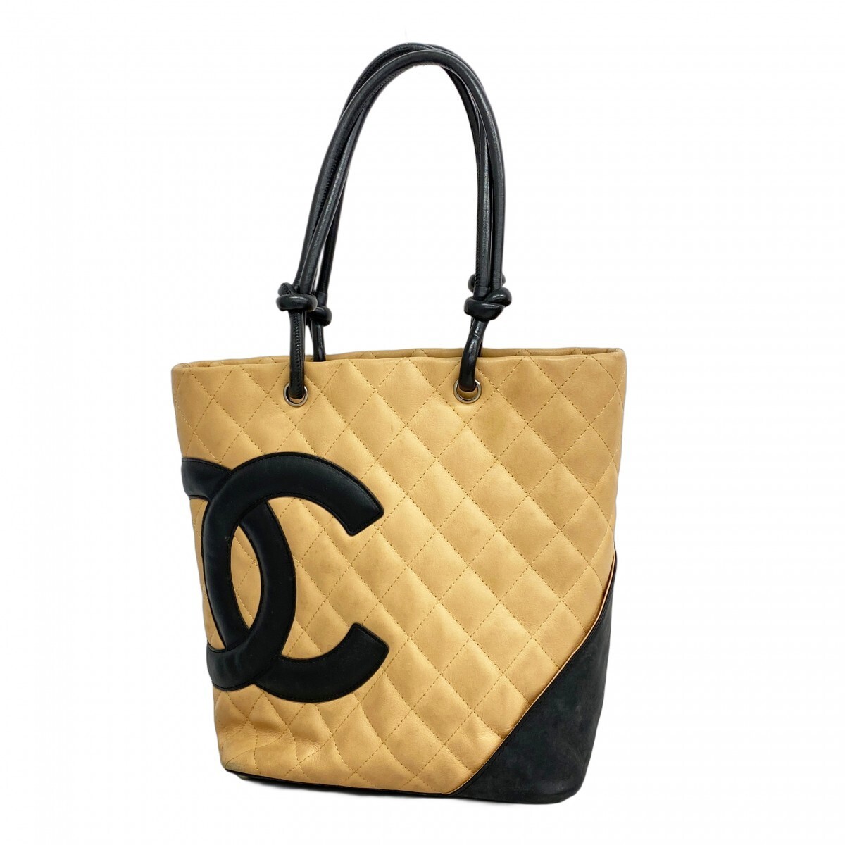 Chanel Cambon Lambskin Tote Bag with Silver Hardware 305321
