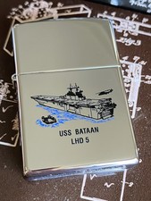 USS Bataan LHD 5 Zippo Lighter Operation Enduring Freedom Double Sided (JC)