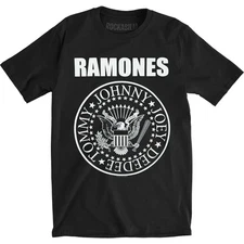 Men's Ramones Presidential Seal Slim Fit T-shirt X-Large Black
