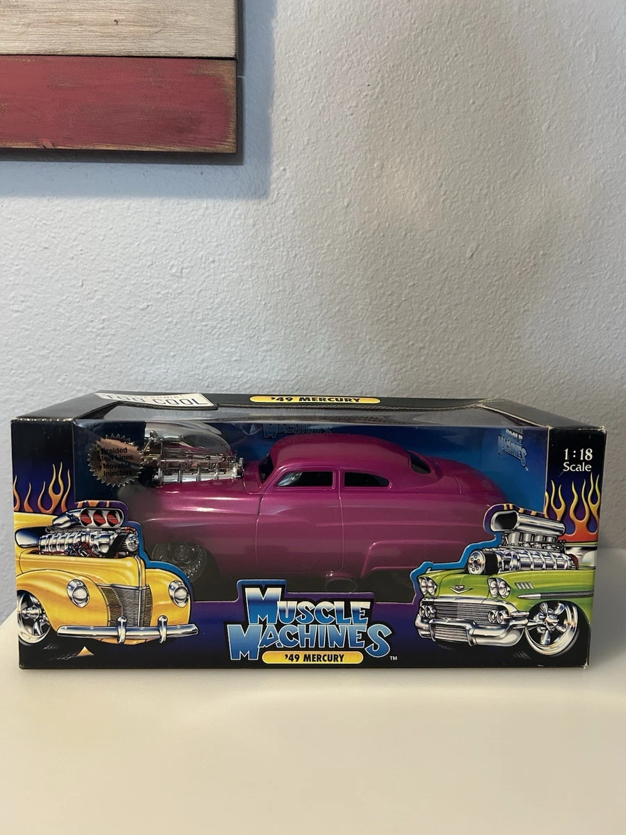 ミニカー MUSCLE MACHINES '49 MERCURY 1/18 Muscle Machines Black & Green 1949 Mercury 1:18 Scale Diecast