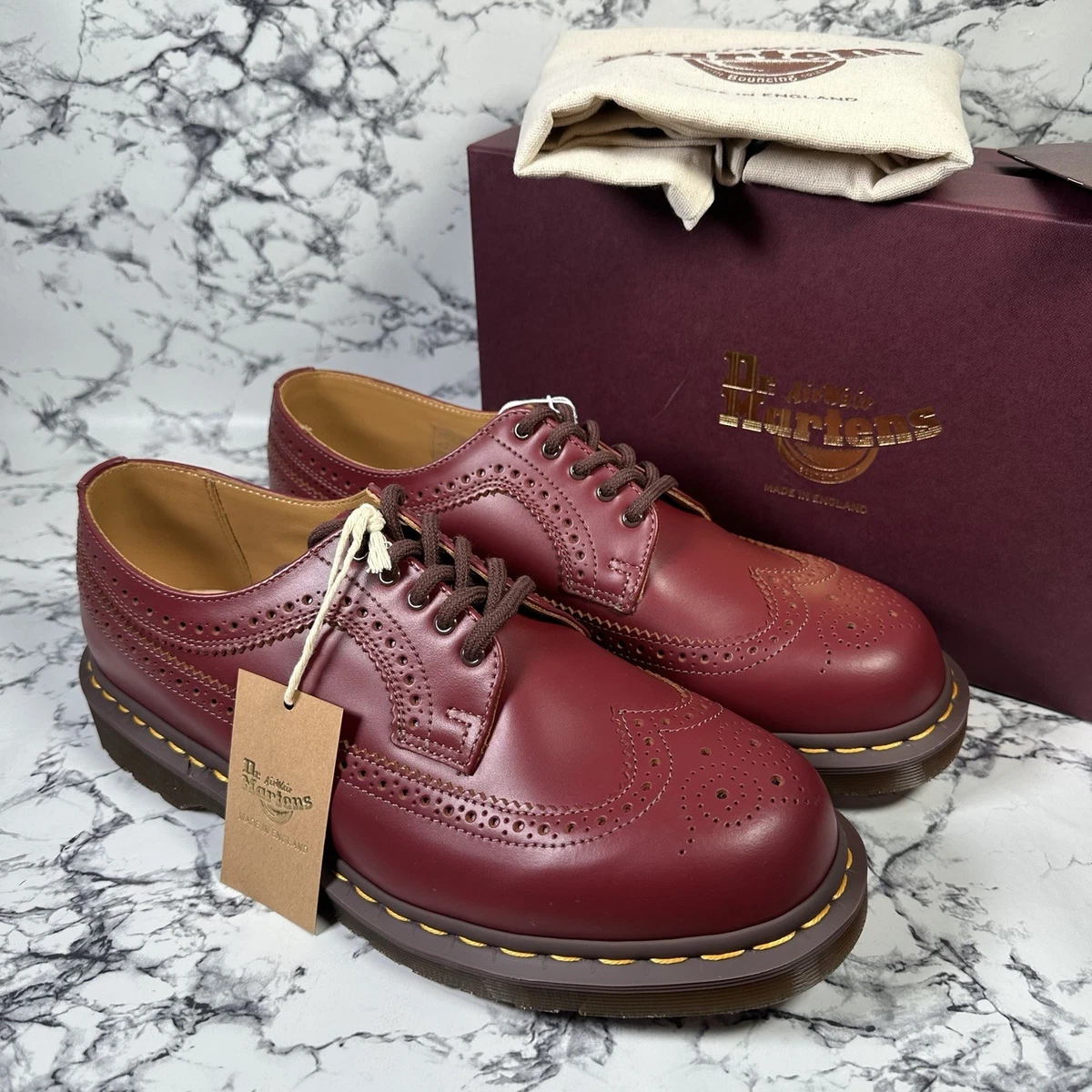 Dr. Martens Men\'s THOBY 3989 Brogue LIMITED EDITION MADE IN ENGLAND Dr. Martens Vintage 3989 Brogues - Black - 22853001-BLK 3989 VTG main image 3