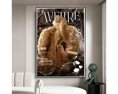 Avire Magazine Cover Avant Garde Fashion Editorial Art Poster