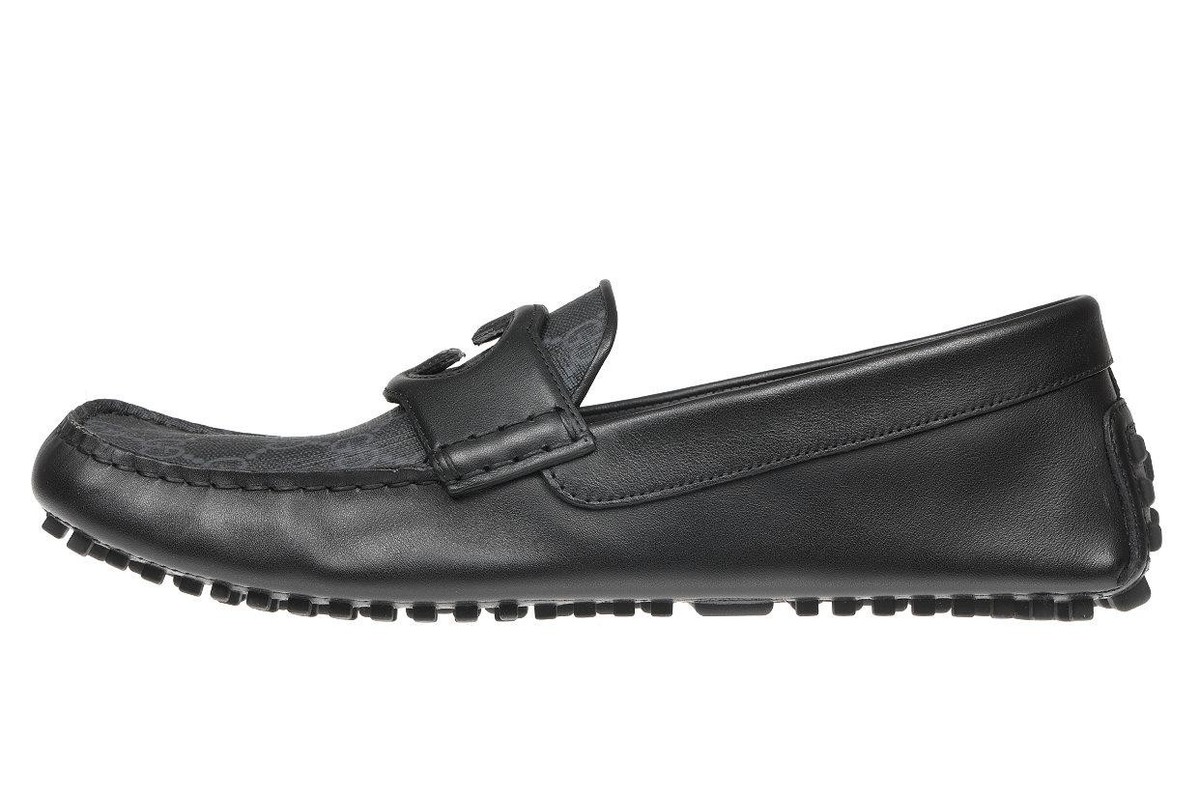 Gucci Men’s GG Interlocking Loafer Gray
Driver Moccasin Shoes NEW GUCCI LUXURY BLACK GRAY GG INTERLOCKING MOCCASIN DRIVER  main image 3