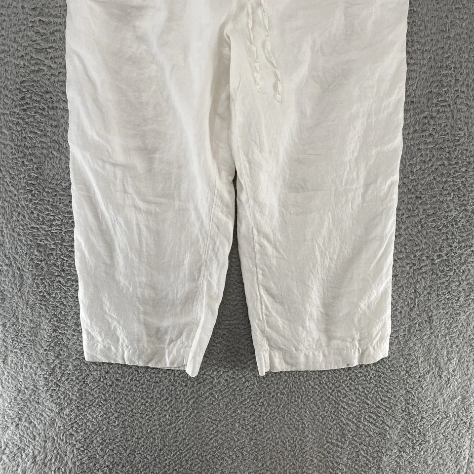 Charter Club Linen Pants Womens 2XL Wide Leg Elastic Waist Minimalist Beach - Image 3 of 4