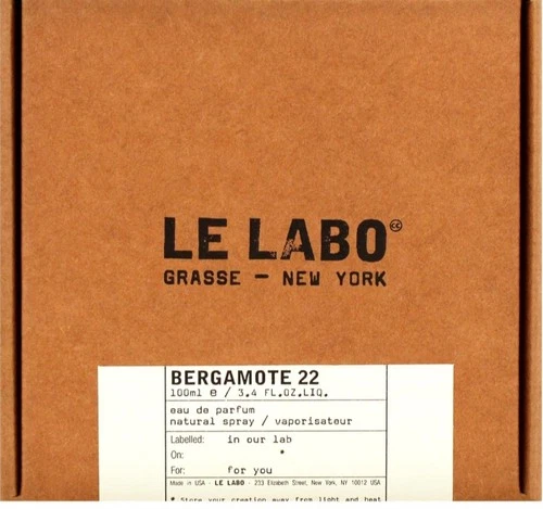 Le Labo Bergamote 22 Eau de Parfum 3.4 oz / 100ml Spray – Unisex Fragrance