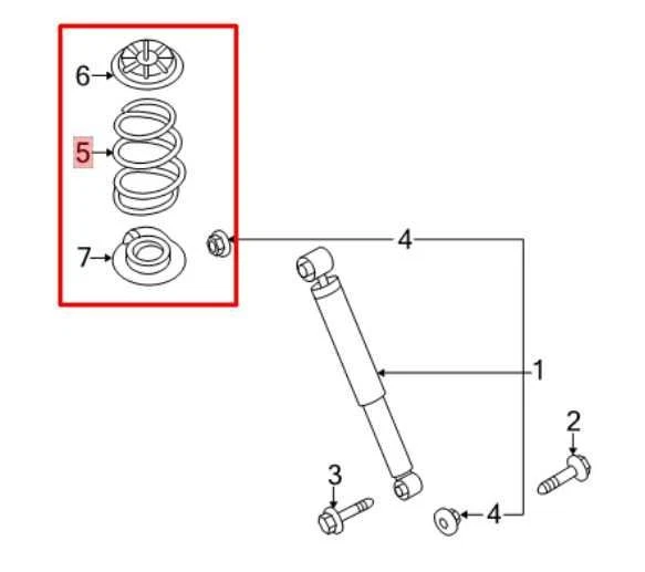 Juego de muelles helicoidales de suspensión trasera derecha e izquierda Nissan Rogue Sport SL 2017-22 AWD Foto 2 de 4