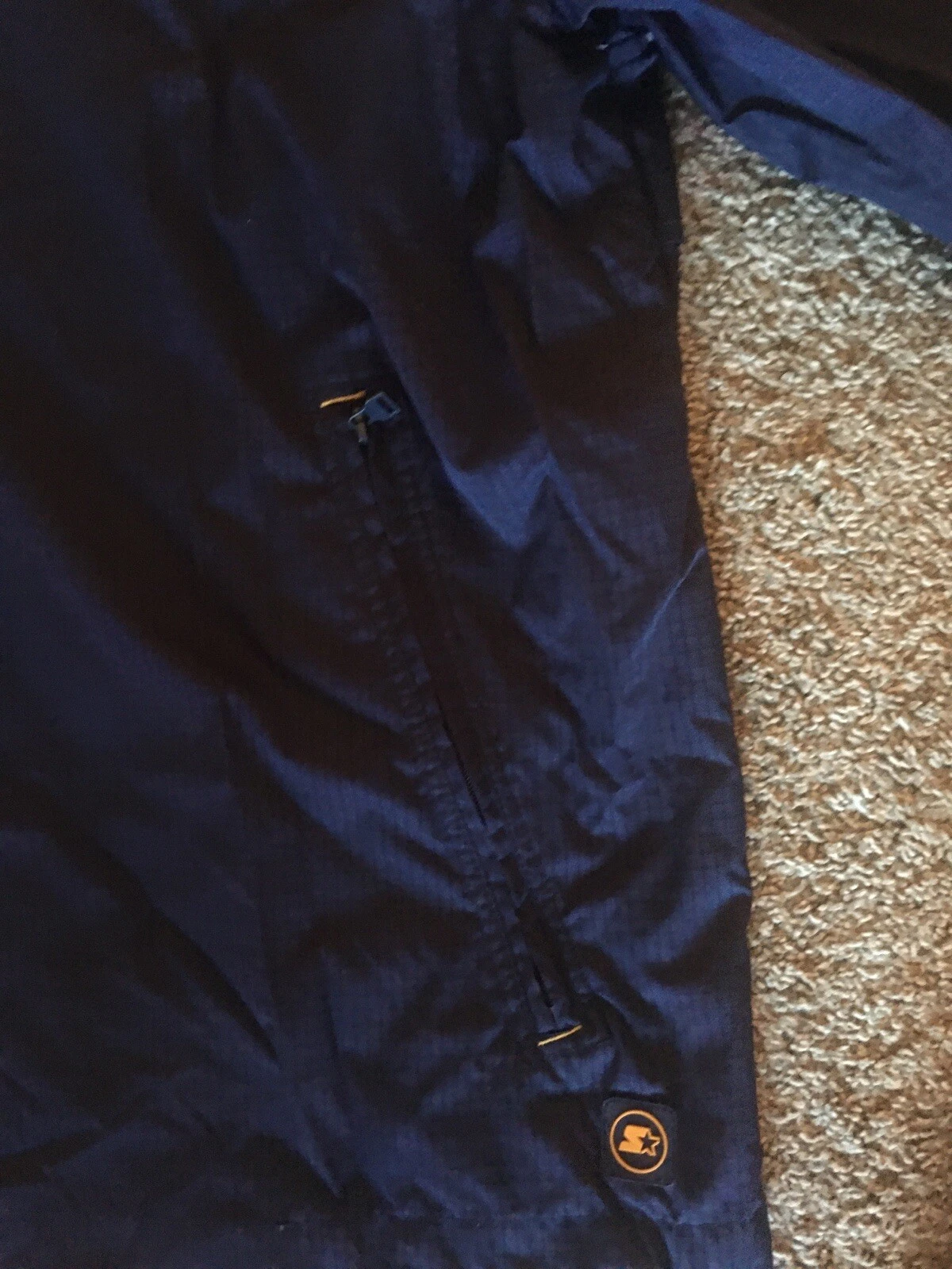 COACH Felpa con cappuccio da uomo Starter Windbreaker pullover giacca da allenatore XL esclusa