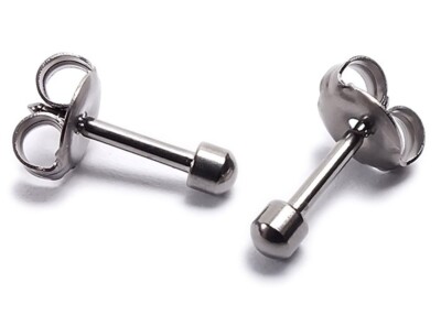STUDEX Titan Erstohrstecker 100% Steril Ohrschmuck Ohrringe Ø 2,8mm 21268T