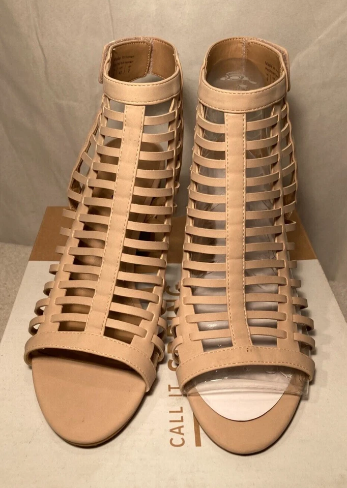 Call It Spring Womens Miriradia Caged Heeled Taupe Sandals UK 7 EU 40 - Image 3 of 4