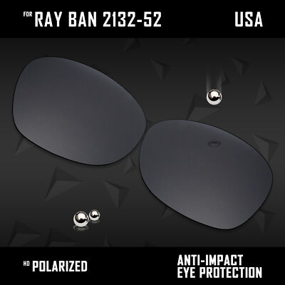 Anti Scratch Polarized Replacement Lenses for-Ray Ban RB2132 52