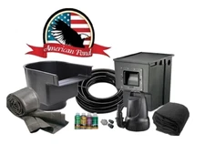 American Pond  DIY Freedom Series Complete Deluxe Pond Kit 8x11' w/ Waterfall