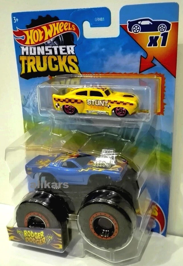 RODGER DODGER - Doppel Pack Monster Trucks Hot Wheels Mattel 1:64 Diecast Auto