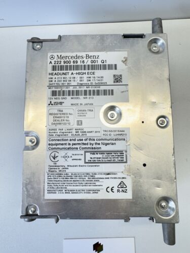 MERCEDES BENZ E CLASS W213 HEAD UNIT A HIGH ECE FOR DIGITAL DISPLAY A2229006916 - Picture 3 of 3