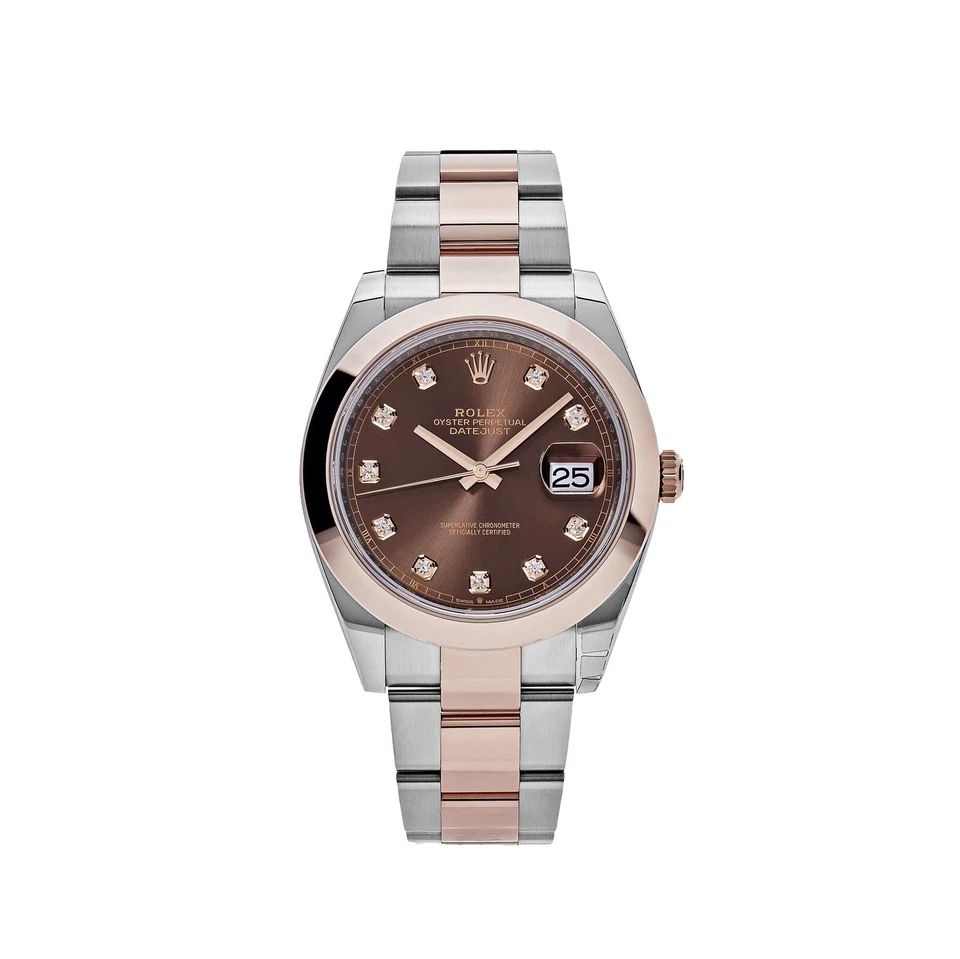 Caja de Oro Rosa Rolex Datejust Relojes de pulsera