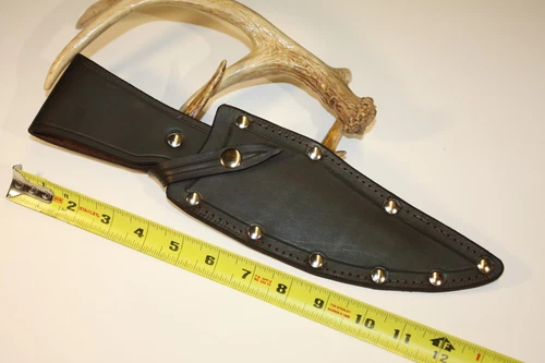 Custom Leather {TOPS-PRATHER WAR BOWIE } STYLE Knife Sheath-U.S.A. made!