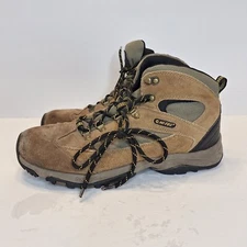 HI-TEC Trek Lite Hiking walking boots suede beige men's size US 11 EU 44 UK 10