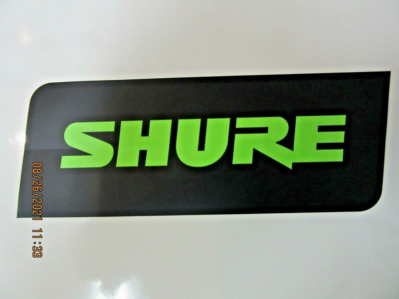 SHURE MICROPHONE WIRELESS MICROPHONE DECAL STICKER CASE RACK BUMPER STICKER NICE