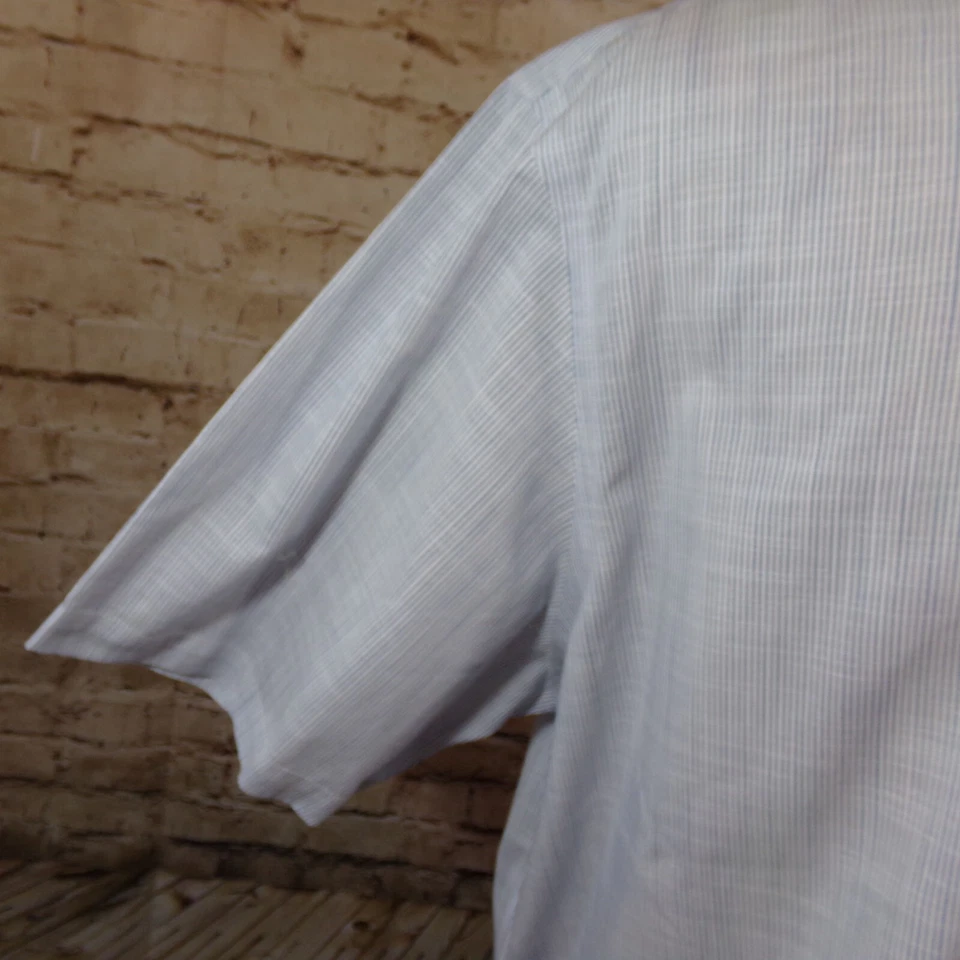 ENRO мужской 2XB платье рубашка с длинным и коротким рукавом лот/2 синие полосы и чеки хлопок - Изображение 4 из 4