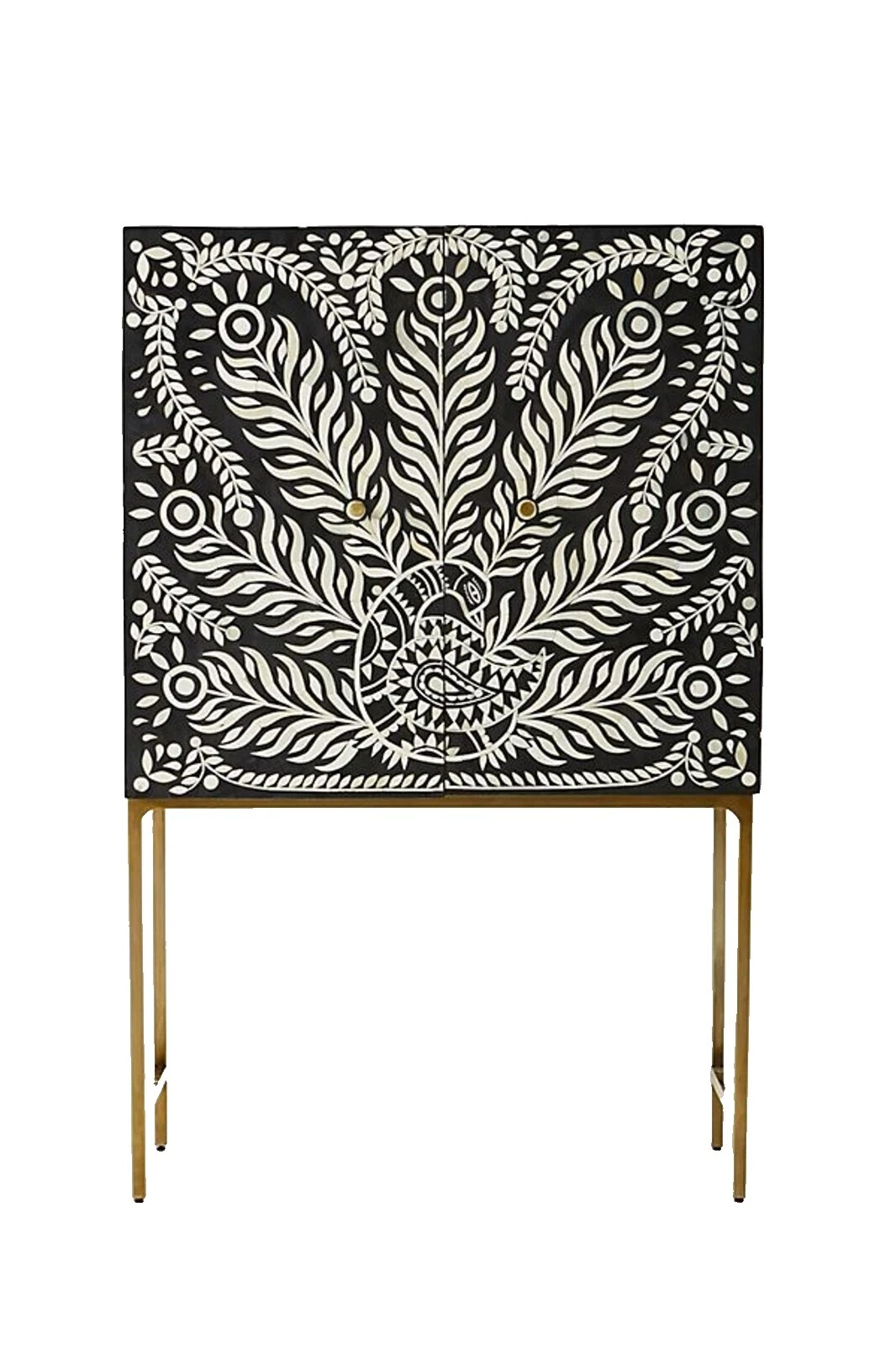 Carros de barra y carros de servir negros