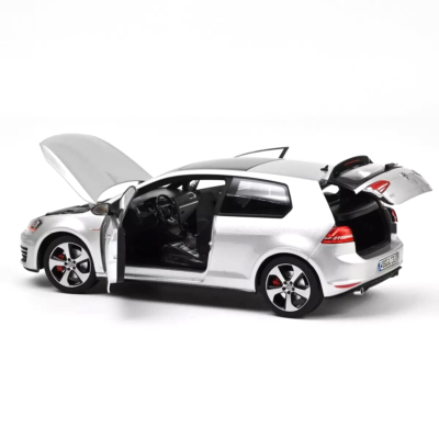 1/18 Volkswagen Golf GTI 2013 Silver Diecast Model Car Full Open