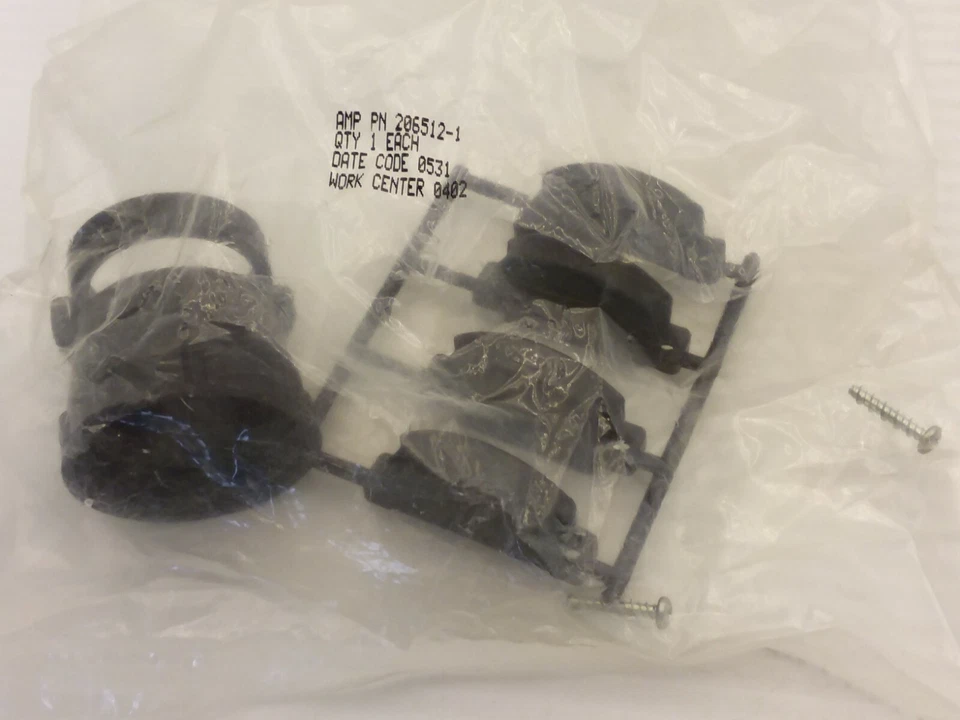 AMP 206512-1 CIRCULAR CONNECTOR LARGE CABLE CLAMP KIT NIB - Image 2 of 3