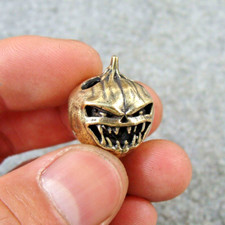Brass Halloween Pumpkin Paracord Beads Knife Lanyard Beads Bracelet Beads