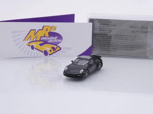 Minichamps 870069071 # Porsche 911 Carrera Turbo Year 2020 "Black" 1:87