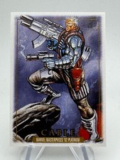Marvel Masterpieces '92 Platinum CABLE Leather Parallel #18