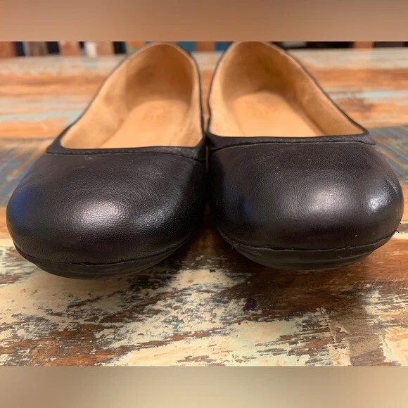 Naturalizer Black Leather Brittany Ballet Flat 8.5 eBay