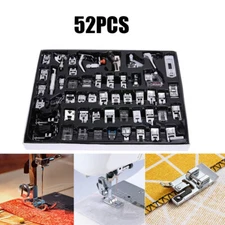 52 PCS Presser Feet fits Singer,Brother,Janome,Elna, Kenmore,low shank machines