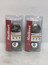 Lot Of 2 Kwikset 96600-669 Single Cylinder Deadbolt Satin Nickel
