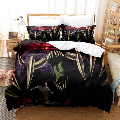 Anime One Punch Man Duvet Cover Sets Pillowcase Bedding Set Home Textile Gift - Picture 3 of 36