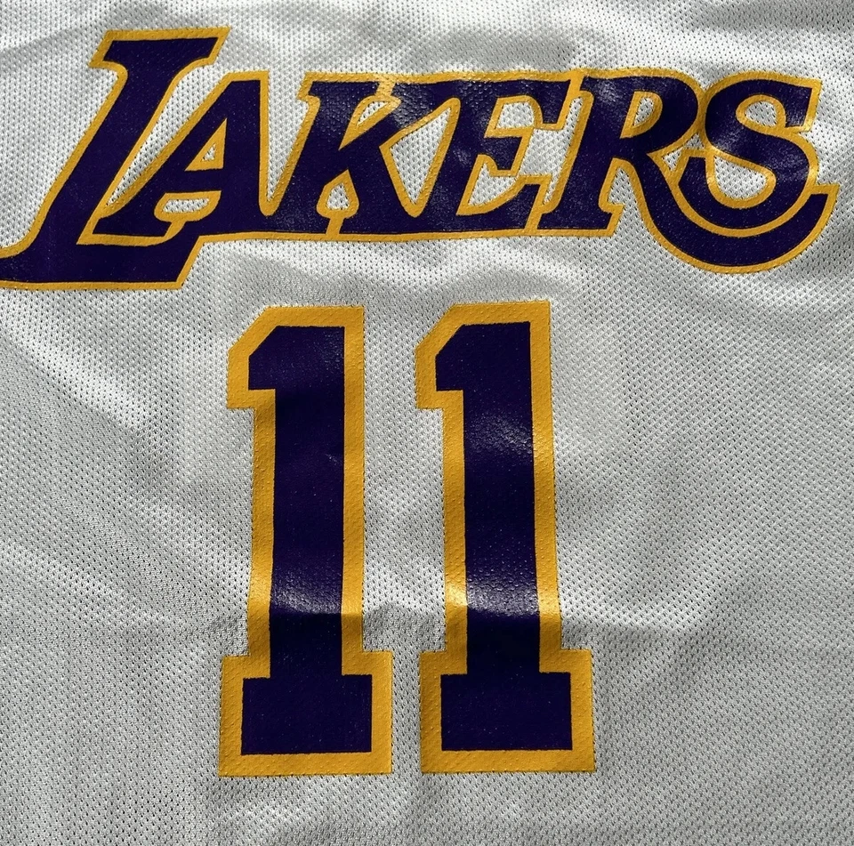 Camiseta deportiva Reebok NBA Los Angeles Lakers Karl Malone #11 talla 2XL Showtime nueva con etiquetas Foto 4 de 4