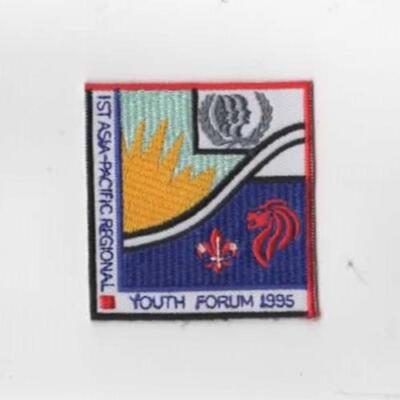 1995 1st Asia Pacific Regional Youth Forum BLK/RED Bdr. [ND-3699]