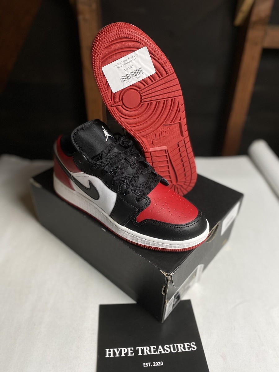 新品未使用★Nike Air Jordan 1 Low \"Bred Toe\" Air Jordan 1 Low Bred Toe MENS 553558-612 GS 553560-612 | eBay