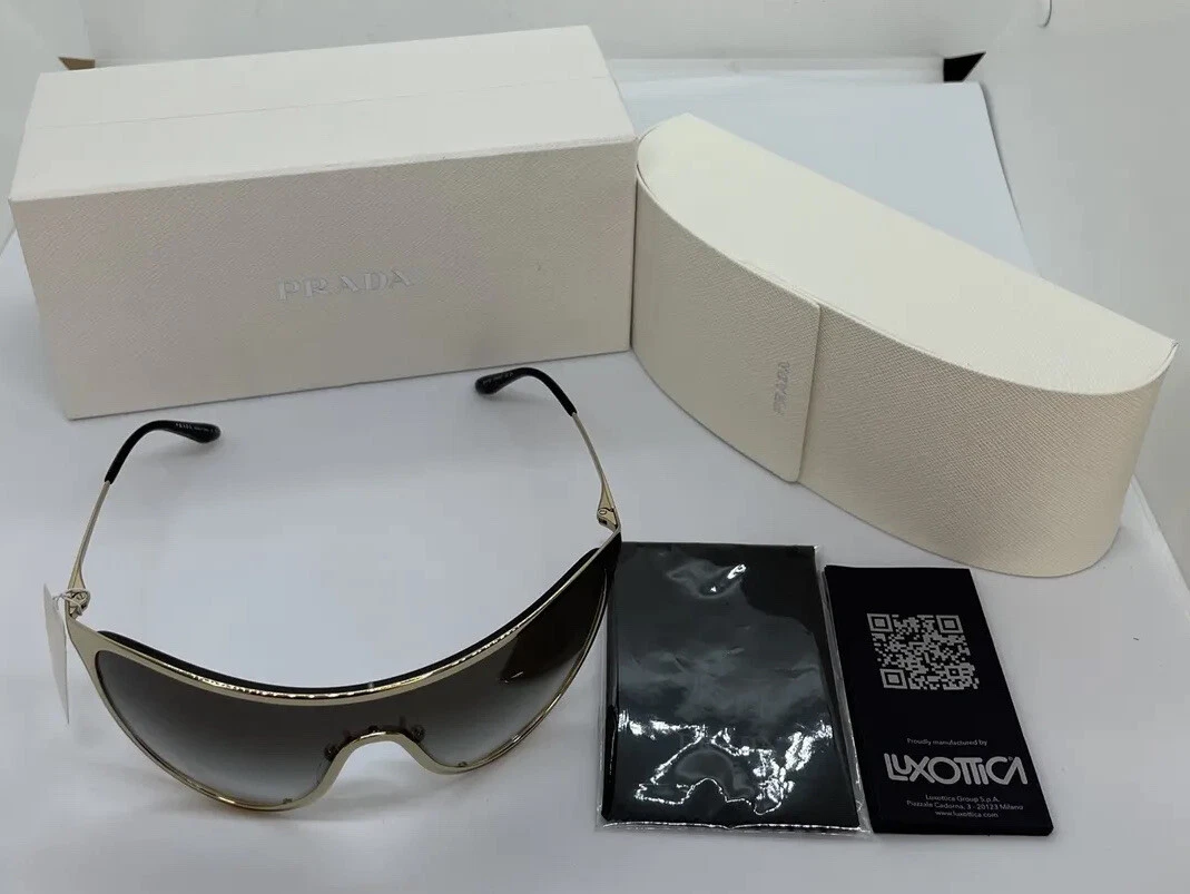 Prada PR72VS Shield Sunglasses PRADA Gold Shield Sunglasses for Women for sale | eBay main image 4