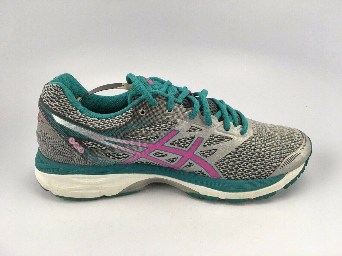 Asics Gel Cumulus 18 Silver Pink Glow Running Shoes T6C8N