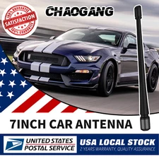 Fits Ford Mustang Short Radio Antenna 7 inch Black Billet Stealth Stubby 79-09