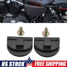 For Harley Sportster XL 883 1200 Left Side Battery Cover Clips Mount Clamp 2004+