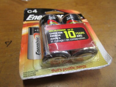 Energizer C Batteries, Max Premium C Cell Batteries Alkaline 4 Count