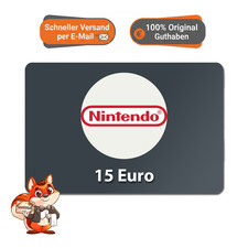 Nintendo 15€ Euro Digitaler Guthaben Code eShop Geschenk Gutscheincode E-Mail