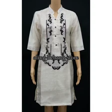 Filipiniana Ladies Barong High Quality (Off  White) BUY 3 GET 1 FREE