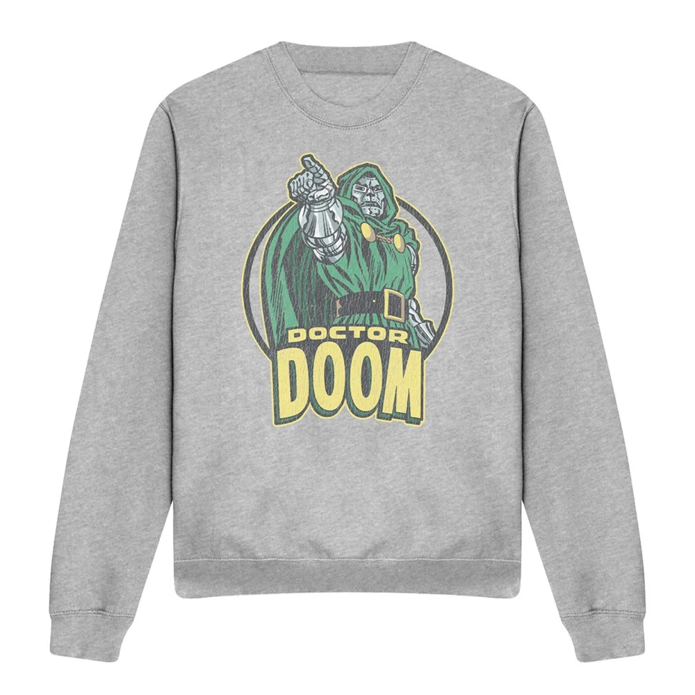 Sudadera Marvel Retro Doctor Doom Points Unisex S-2XL, Brezo Atlético