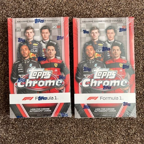 TWO 2022 Topps Chrome Formula 1 F1 Hobby Box - New Sealed x 2 Boxes - UK Seller