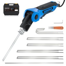 250W AC Rotatable Electric Hot Knife, 6 Blades Foam Cutter Cutting Tool Kit with