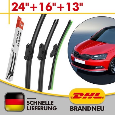 Für Bosch Scheibenwischer vorne + hinten passend Für Skoda Fabia III 2014-2021