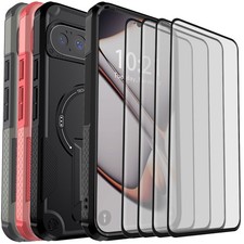 For Google Pixel 9/10 Pro XL Case Magnetic Cover With Lanyard Screen Protectors