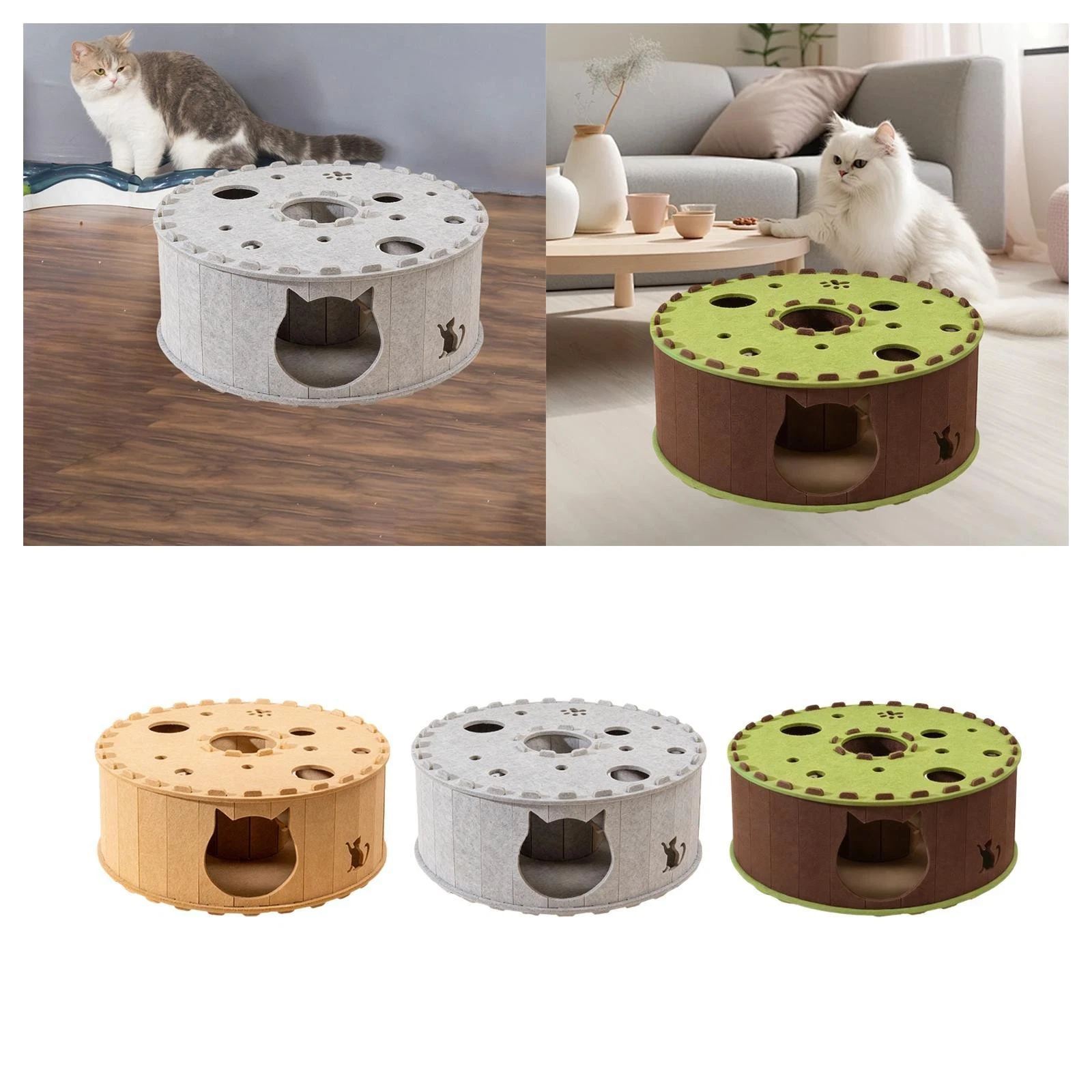 Cat Tunnel Cozy Pet Training Tube Kittens and Puppies Portable Activity Center