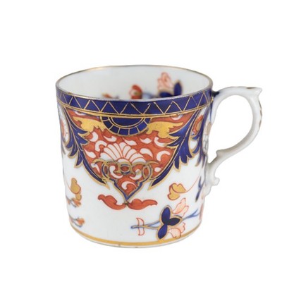Bloor Derby Coffee Can Cup   2 3/8'' Kings Pattern   Thumb Rest Handle   c. 1810s